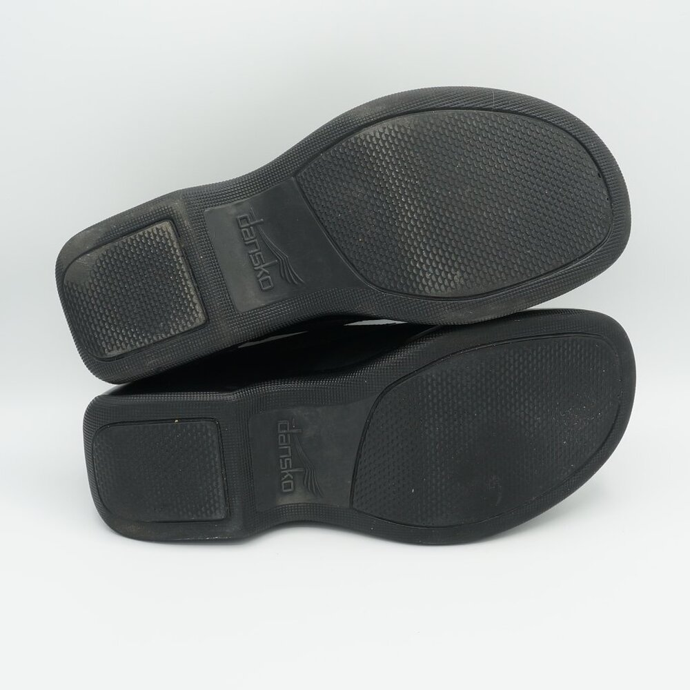 Dansko Stretch Loafers Women's Black Leather Slip-On Comfort Work Shoes Size 39 - Picture 9 of 10